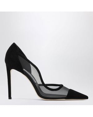 Jimmy Choo Brigitte Mesh-Panelled Pumps - Black