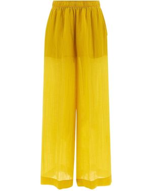 Nude Palazzo Pants - Yellow