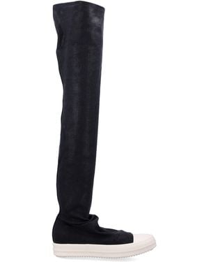 Rick Owens High Socks Sneaks - Black