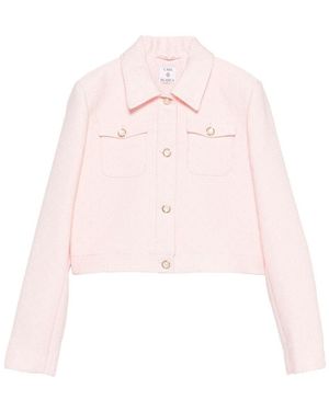 CASABLANCA Button-Up Cropped Jacket - Pink
