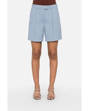 Brunello Cucinelli Light Cotton Shorts - Blue