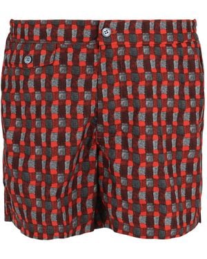 Slowear Incotex Mare Swim Trunks - Red