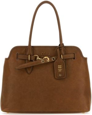 Miu Miu Aventure Shoulder Bag - Brown
