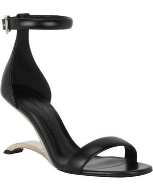 McQueen Arc High Heel Sandals - Black