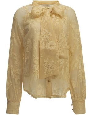 Zimmermann Lace Blouse - Natural