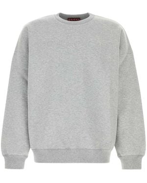 Gucci Cotton Blend Oversize Sweatshirt - Gray