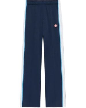 CASABLANCA Track Pants With Side Stripe - Blue