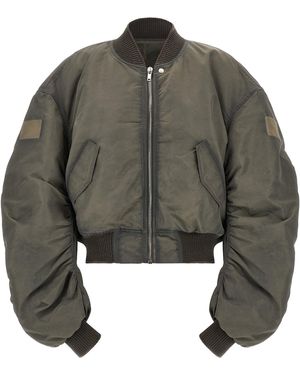Rick Owens 'Secchia Flight' Bomber Jacket - Gray