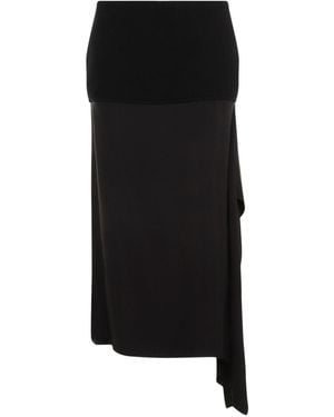 Jil Sander Wool Skirt - Black