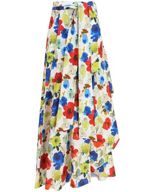 Sara Roka Skirt Marzia Linen - White