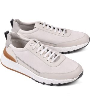 Brunello Cucinelli Off Leather Sneakers - White