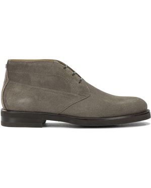 Ferragamo "Settimo" Lace-Up Ankle Boots - Brown