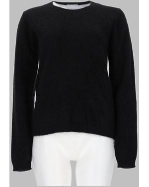 P.A.R.O.S.H. P. A.R. O. H. Luxurious Racoon Fur Stane Sweater - Black
