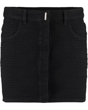 Givenchy 4G-Jacquard Skirt - Black