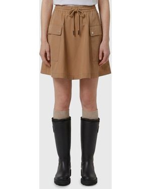 Moncler A-Line Mini Skirt - Natural