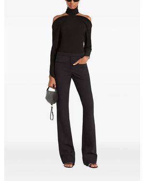 Courreges Courregès High-Neck Top With Cold-Shoulder Design - Black