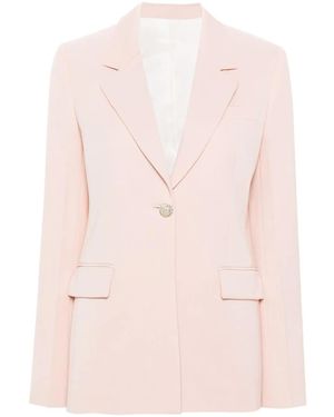 Lanvin Peach Wool Interlock Jacket - Pink