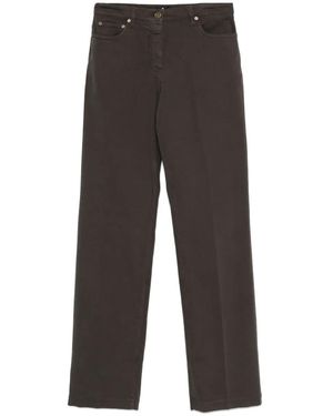 Etro Straight Pants With Button Fly - Gray
