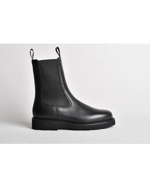 Henderson Leather Ankle Boots - Black