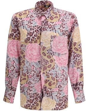 Gcds Shirt Animalier - Pink