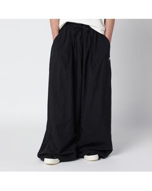 Y-3 Wide 3Stripes Raw Edge Pants - Black