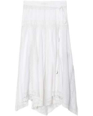 Zadig&amp;Voltaire Asymmetric Skirt With Lace Trim - White
