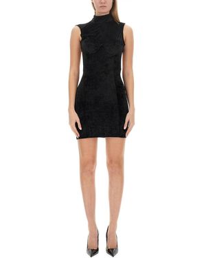 Gcds Backless Slim Fit Mini Dress - Black