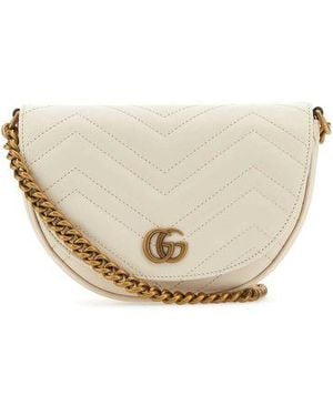 Gucci Gg Marmont Matelasse Crossbody Bag - Natural
