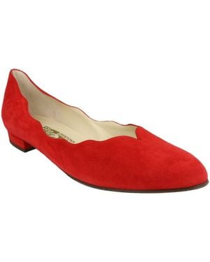 Ferragamo Turchina Archive Limited Edition 1960's Ballet Flats - Red