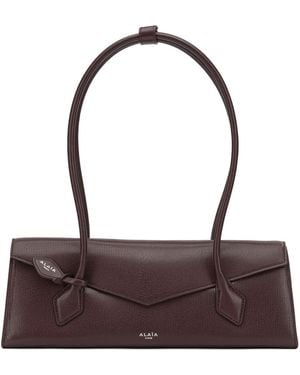 Alaïa "Le Teckel Flap" Medium Shoulder Bag - Brown