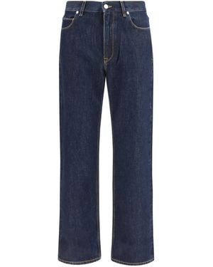Fendi Straight-Leg Jeans Dark Denim - Blue