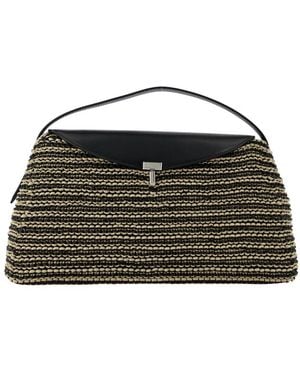 TOTEME T-Lock Top Handle Purse - Black