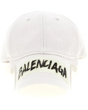 Balenciaga 'Masking Tape' Beanie - White