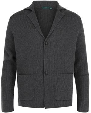 Slowear Zanone Single-Breasted Slim Fit Wool Blazer - Gray