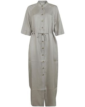 Loulou de Saison Durion Long Dress Clothing - Gray