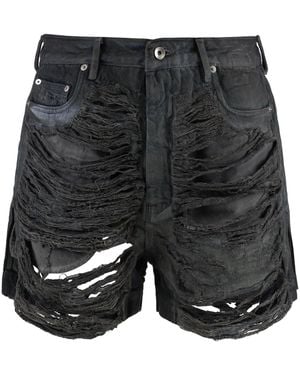 Rick Owens Cotton Bermuda Shorts - Gray