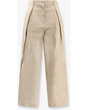R2W Lumira Linen And Cotton Pants - Natural