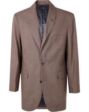 Les Deux "James Houndstooth Check" Blazer - Brown