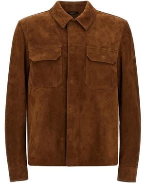 Tom Ford Suede Overshirt - Brown