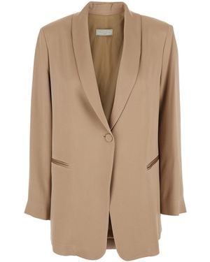 Antonelli Blazer Edward Acetate-Viscose - Natural
