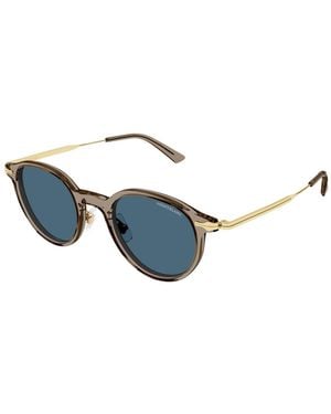 Montblanc Mb0362 Logo Sunglasses - Blue