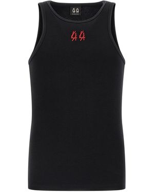 44 LABEL 'Classic Rib' Tank Top - Black