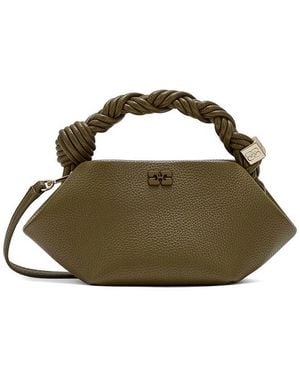 Ganni Tote Bag Grained - Green
