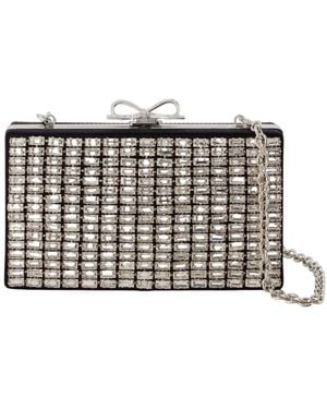 Self-Portrait Chainmail Clutch - Black