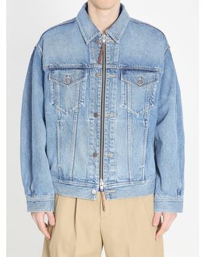 Celine Trucker Cotton Jacket - Blue