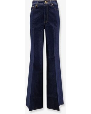 Zimmermann Flare Jeans Cotton Denim - Blue