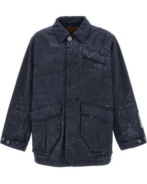 A_COLD_WALL* Future73 Oversized Cotton Jacket - Blue