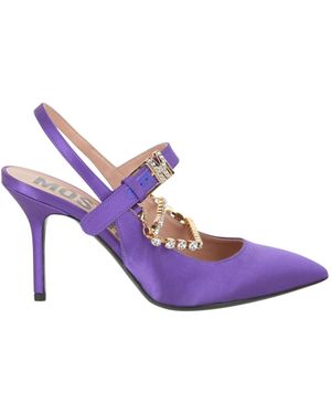 Moschino Rhinestone-Embellished Pumps - Purple