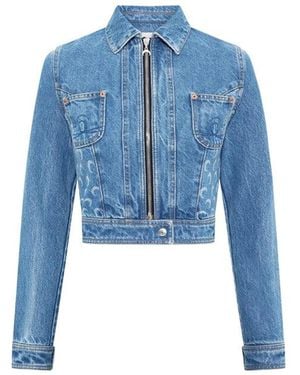 Marine Serre Jackets - Blue