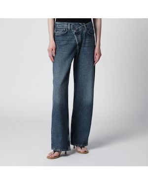 Agolde Arc Criss Cross Jeans - Blue
